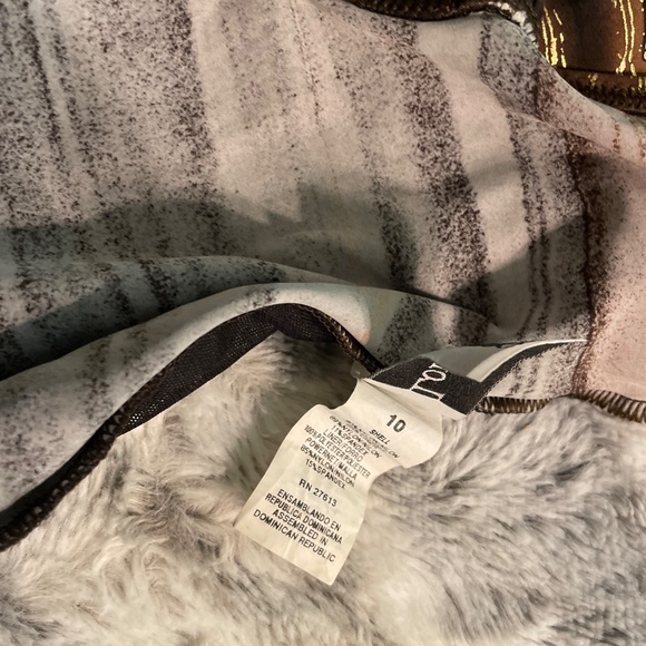 VINTAGE Longitude One Piece Brown Swim Suit Size 10 - Picture 6 of 8